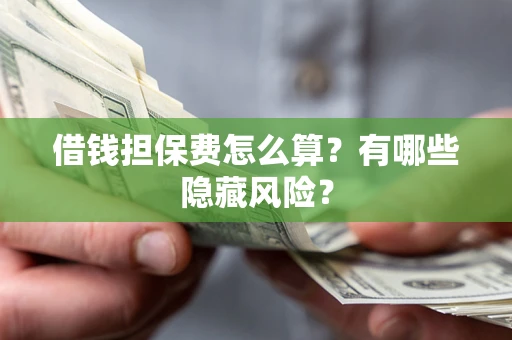 济南借钱担保费怎么算？有哪些隐藏风险？