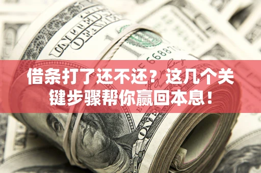 济南借条打了还不还？这几个关键步骤帮你赢回本息！