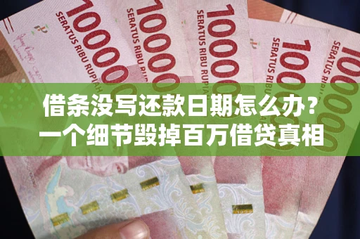 济南借条没写还款日期怎么办？一个细节毁掉百万借贷真相