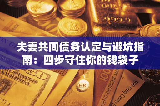 济南夫妻共同债务认定与避坑指南：四步守住你的钱袋子