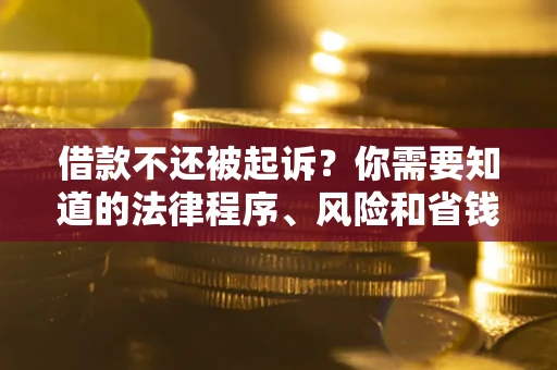 济南借款不还被起诉？你需要知道的法律程序、风险和省钱技巧