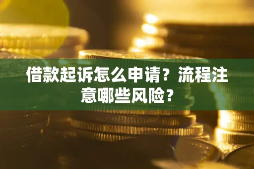 济南借款起诉怎么申请？流程注意哪些风险？