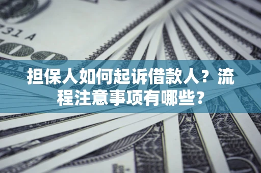 济南担保人如何起诉借款人？流程注意事项有哪些？