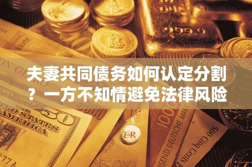 济南夫妻共同债务如何认定分割？一方不知情避免法律风险必看！